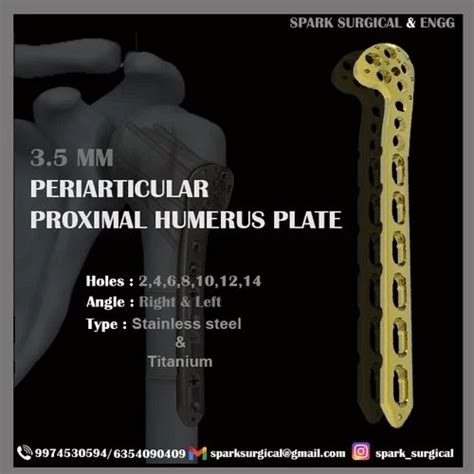 Orthopedic Instruments 3 5MM LCP PERIARTICULAR PROXIMAL HUMEROUS