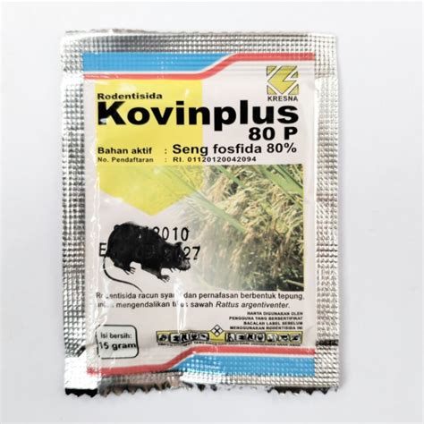 Jual Racun Tikus Kovinplus 80 P 15 Gram Shopee Indonesia