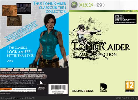 Tomb Raider Classic Collection Xbox 360 Box Art Cover By Legend