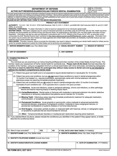 Army Dental Form Fill Out Sign Online Dochub