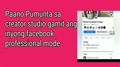 Paano Pumunta Sa Facebook Creator Studio Gamit Ang Facebook Turn On