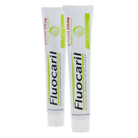 Fluocaril Bi Fluoré 250 mg pâte dentifrice menthe Prévention caries