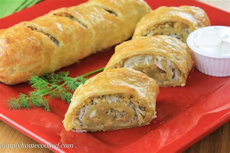 Puff Pastry Chicken Roll Simply Home Cooked