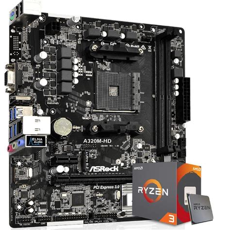 Kit Upgrade Skill Placa mãe Asrock A320M HDV AMD