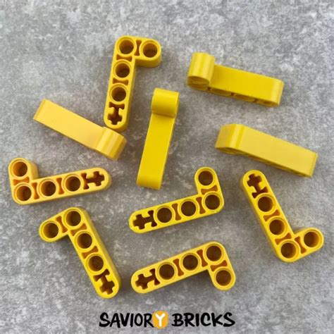 LEGO TECHNIC LIFTARM Modified T Shape Thick 3x3 60484 Yellow X3