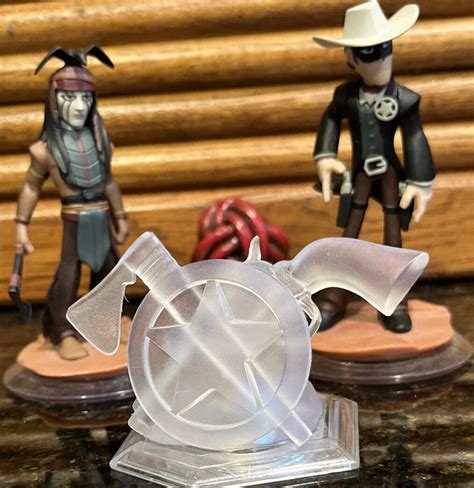 Disney Infinity Lone Ranger Tonto Playset Johnny Depp And Crystal