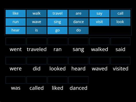 B Regular And Irregular Verbs Simple Past Une Las Parejas