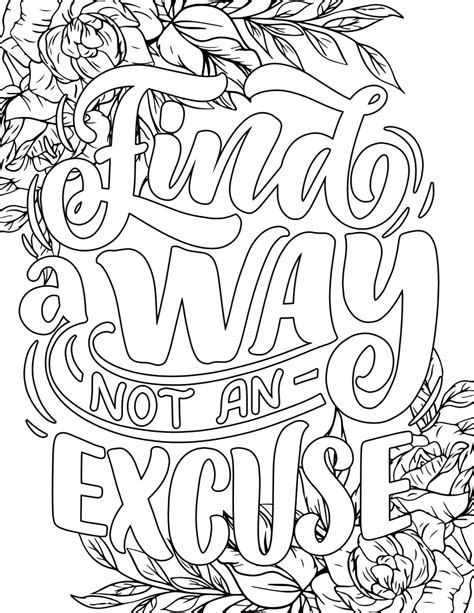 Inspirational Quotes Coloring Pages Inspirational Quotes Pdf Etsy Diy