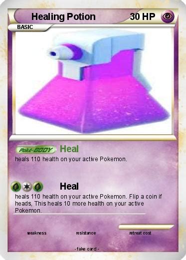 Pok Mon Healing Potion Heal My Pokemon Card