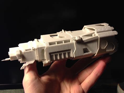 3d Printed Halo Halcyon Class Cruiser Pillar Of Autumn By Lemonschooner Pinshape