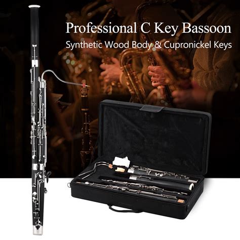 C Key Bassoon Synthetic Wood Body Woodwind Instrument With Carry Case Kit U1c0 Ebay