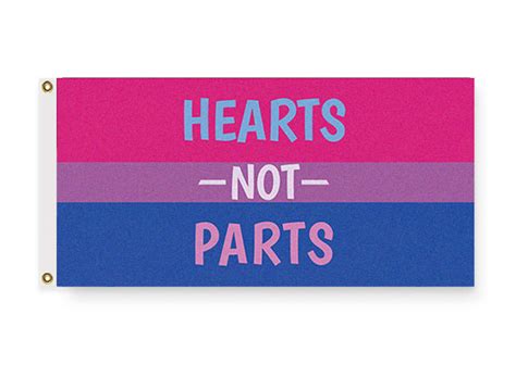 Hearts Not Parts Bisexual Pride Flag Lgbtq Lgbtqia Love Is Love