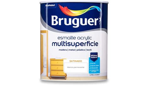 Bruguer Acrylic Multisuperficie Esmalte Al Agua Satinado Pintura 750