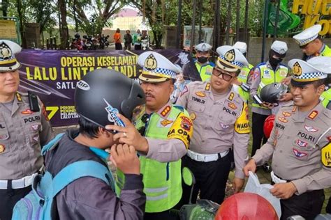 Foto Ratusan Ribu Pengendara Di Jawa Tengah Terjaring Operasi