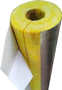 3 3Ft Pipe Insulation Rock Wool Wrap Tube Cover Aluminum Foil Back