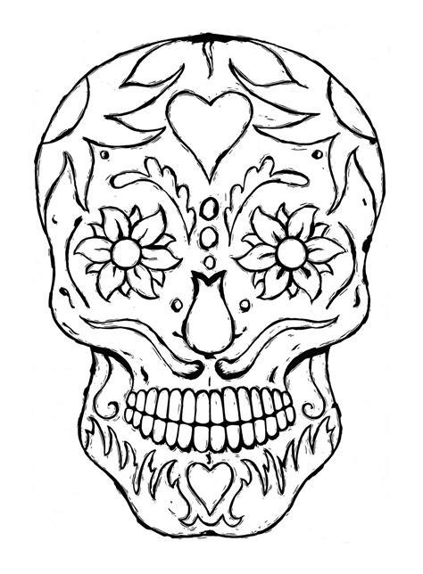 Free Printable Skull Coloring Pages For Kids