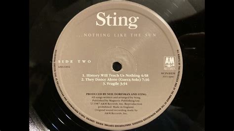 Sting History Will Tell Us Nothing 24 Bit96 Khz Hq Vinyl Rip Linn