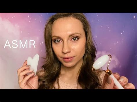 АСМР Массаж Лица Гуаша с Маслом ASMR Gua Sha Oil Face Massage YouTube