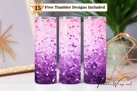 Glitter Texture Tumbler PNG 20 Oz Skinny Tumbler Wrap TumblerWrap Net