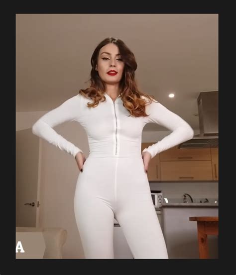 Anna Zapala In White Catsuit Full Body Suit Scuba Girl Wetsuit Catsuit