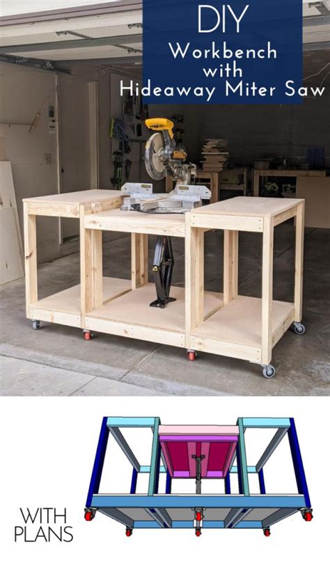 Pin On My Miter Saw Station Workbench