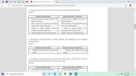 Detail Contoh Ragam Baku Koleksi Nomer