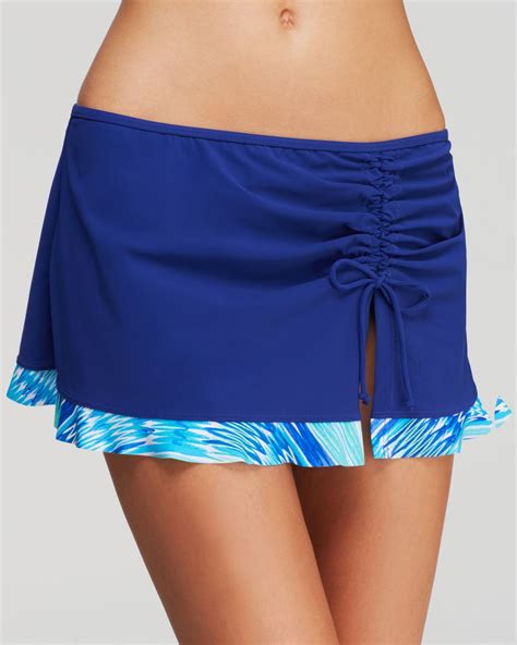 Gottex Ocean Skirted Tankini Bottom In Multicolor Multi Blue Lyst