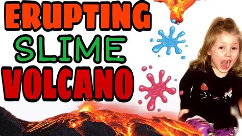 Erupting Volcano Slime Science Experiment For Kids Youtube