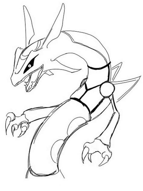 Legendary Rayquaza Pokemon Coloring Pages Free Pokemon Coloring Pages