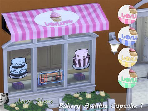 The Sims Resource - Bakery Awning Cupcake 1 Get to work needed