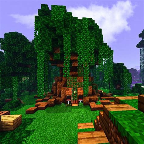 casa en el árbol de Minecraft aestethic Casa del arbol Minecraft