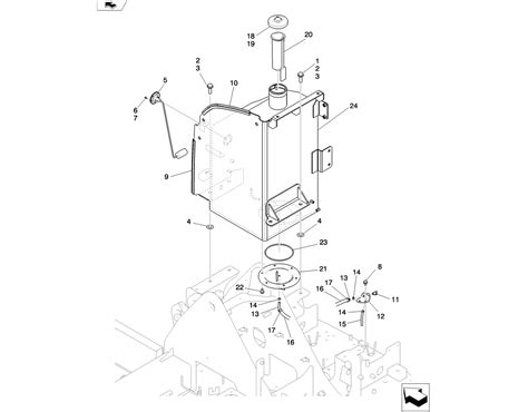 01-013(00) FUEL TANK INSTALLATION-Kobelco SK80MSR SK80CS-2 SK80CS-1E SK80 Excavator Parts Number ...