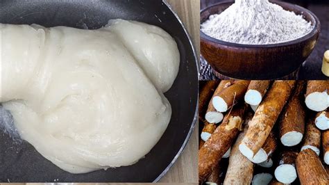 How To Make Cassava Swallow With Cassava Flour Cassava Fufu Making