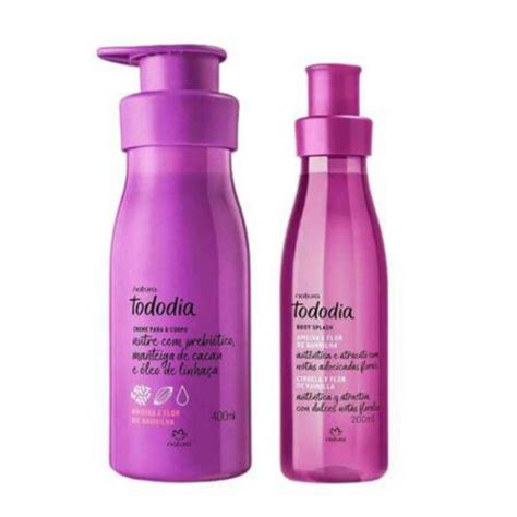 Kit Natura Todo Dia Ameixa E Flor De Baunilha Hidratante E Body Splash