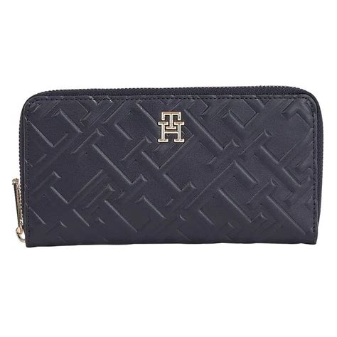 Mua Ví Nữ Tommy Hilfiger TH Iconic Large Zip Wallet Mono Space Blue