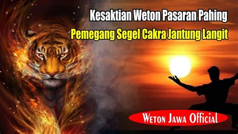 Watak Nasib Karakter Weton Kelahiran Pasaran Pahing Menurut Primbon