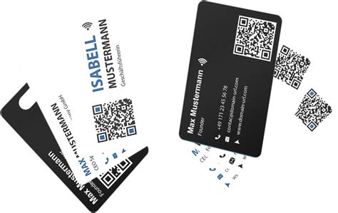 Nfc Visitenkarten F R Unternehmen Inkl Und Qr Code