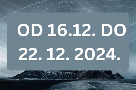 SEDMIČNI HOROSKOP OD 16 12 DO 22 12 2024 Za OVA 3 znaka stiže NOVAC