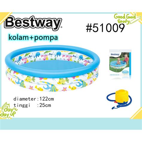 Jual Paket Kolam Renang Bestway 122cm Kolam Anak Kolam Renang Shopee