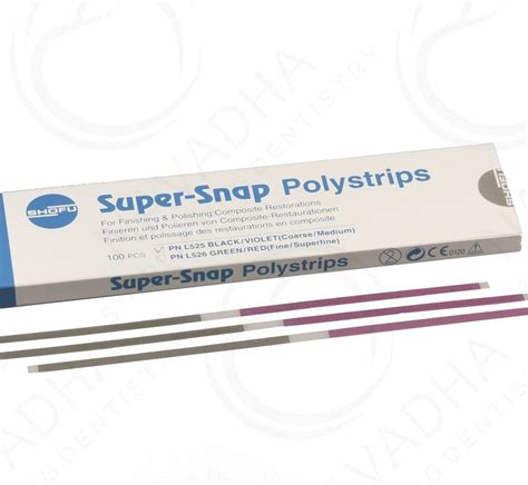 Shofu Super Snap Polystrips For Finishing Polishing For Clinical