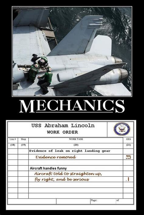 Mechanics Aviation Humor