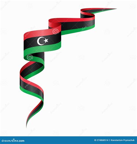 Libyan Flag Wavy Abstract Background Vector Illustration Stock Vector Illustration Of Wavy