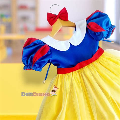 Vestido Branca De Neve Para Bebe - 8
