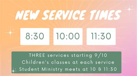 service times covenant park church