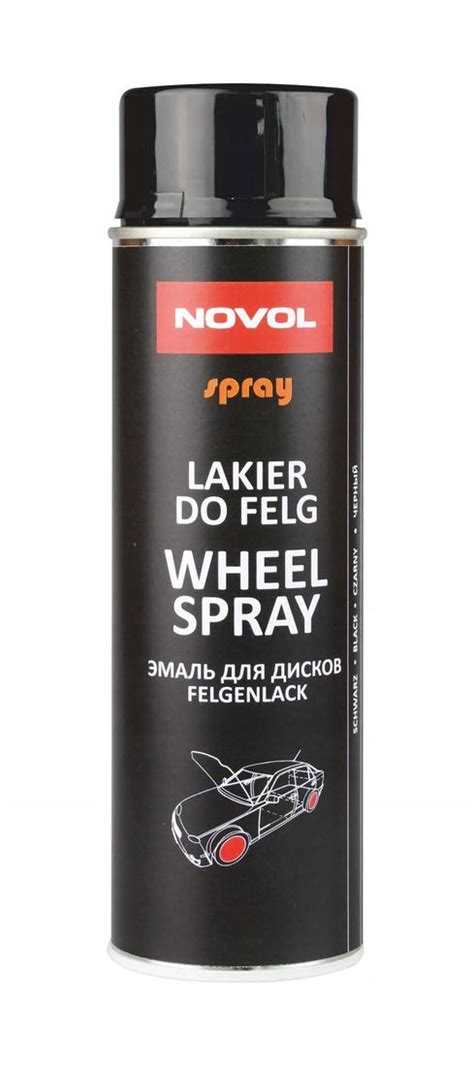 Novol Lakier Spray Farba Do Felg Czarny Po Ysk Erli Pl