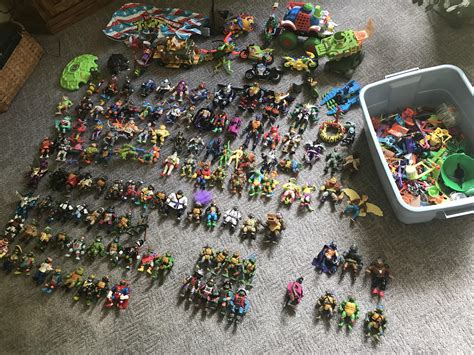 My TMNT toy collection from when I was a child. : r/TMNT