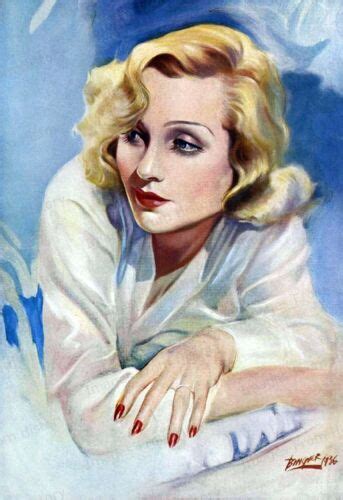 8x10 Print Carole Lombard Beautiful Color Portrait By Charles Binger