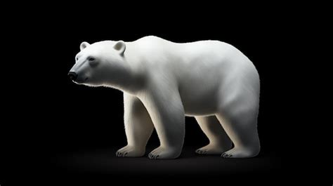 Premium Ai Image A White Polar Bear Standing