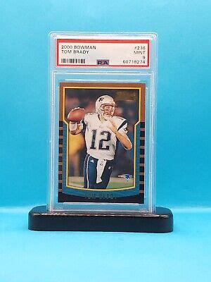 Tom Brady 2000 Bowman Rookie Card 236 PSA 9 MINT EBay