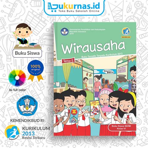 Jual Buku Tematik SD Kelas 6 Tema 5 Wirausaha K13 Revisi Terbaru